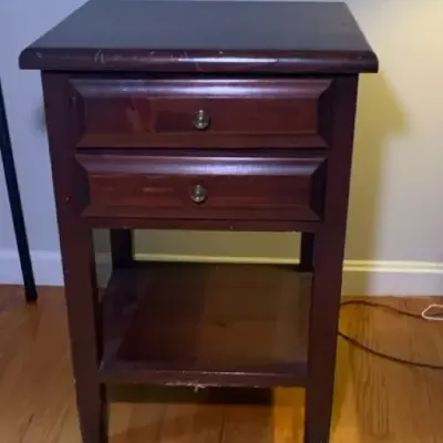 Vintage 2 Drawer Side Table