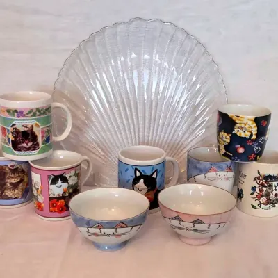 Fun Cat Mugs- Some Vintage 