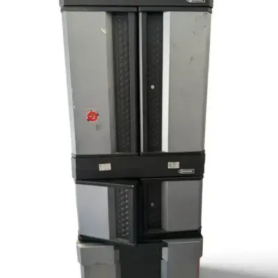 Kobalt Heavy-Duty Steel Garage Storage Cabinet with Contents