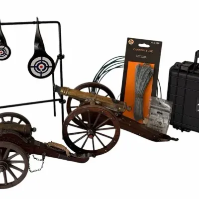 Miniature Cannon Collection with Apache Target Set