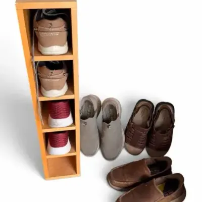Skechers, REEF & Assorted Men’s Shoes with Rack