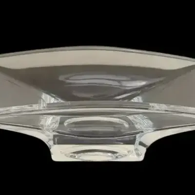 Nambe Crystal Modern Sculptural Centerpiece Bowl