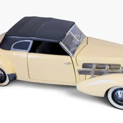 Franklin Mint 1937 Cord 812 Phaeton Precision Metal Model Car with Original Tray
