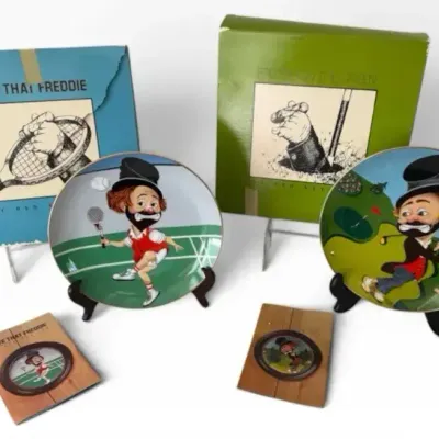 Red Skelton “Freddie on the Green” & “Love That Freddie” Collector Plates