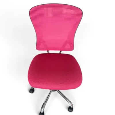 Pink Mesh Swivel Office Chair 