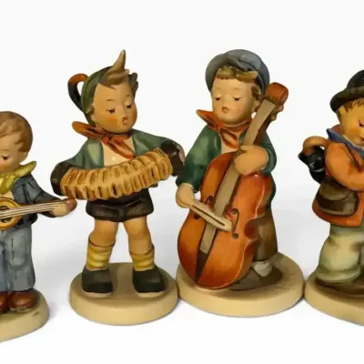 Goebel Hummel Musical Figurine Lot (4) – “Happy Days,” “Sweet Music,” “Puppy Love” & More
