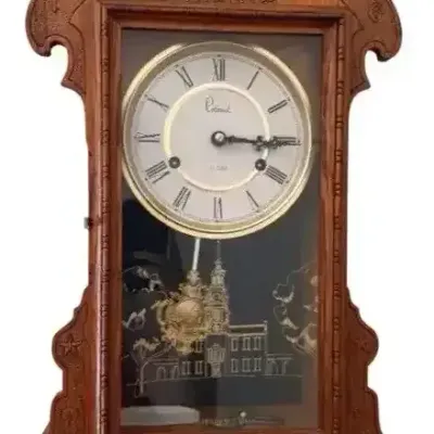 Colonial Bicentennial 31-Day Independence Hall Wall Clock