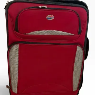American Tourister Red Rolling Carry on Suitcase 
