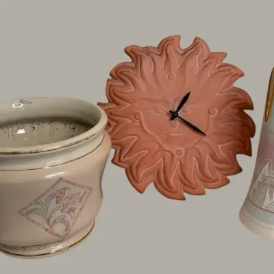 Southwestern Pottery & Sun Wall Clock Collection