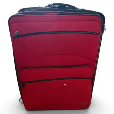 Red Expandable Rolling Suitcase 