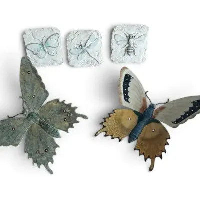 Butterfly, Dragonfly, & Bee Garden Wall Décor