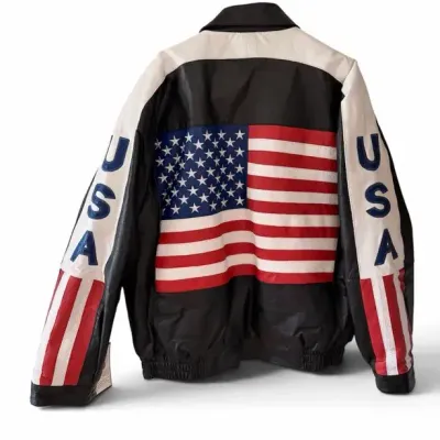 USA American Flag Motorcycle Jacket