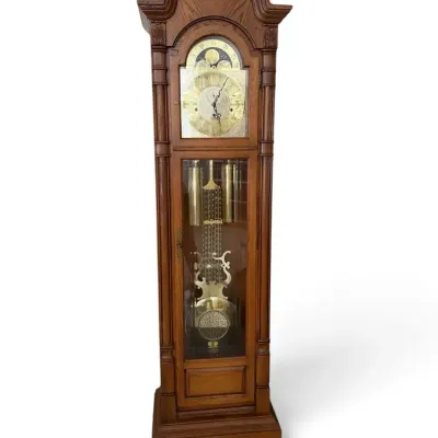 Howard Miller Sligh Grandfather Clock with Moon Phase & Triple Chime