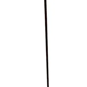 Traditional Torchiere Floor Lamp with Ribbed Amber & Cream Glass Shade