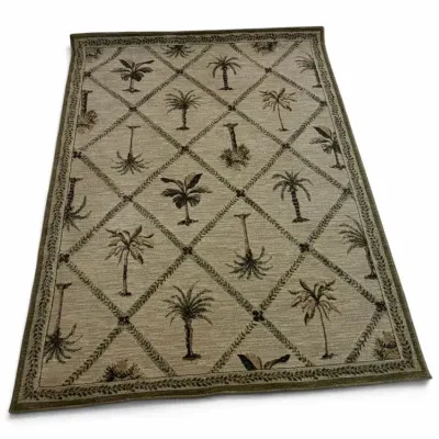 Tropical Palm Tree Area Rug