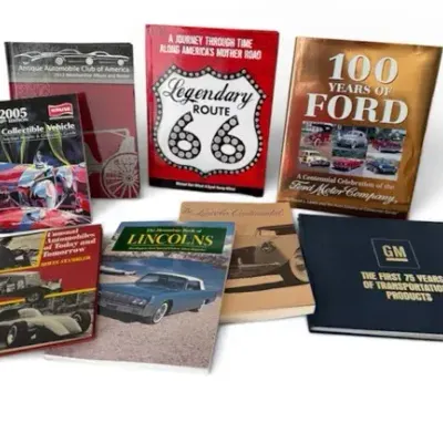 Vintage Automobile & Route 66 Collector Book Collection