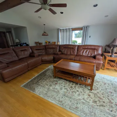 Sale Photo Thumbnail #22: Leather Sectional