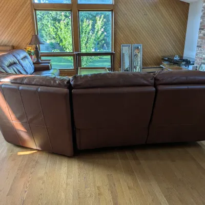 Sale Photo Thumbnail #23: Leather Sectional Back