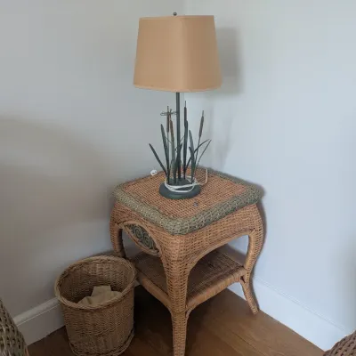 Sale Photo Thumbnail #60: Wicker Side Table