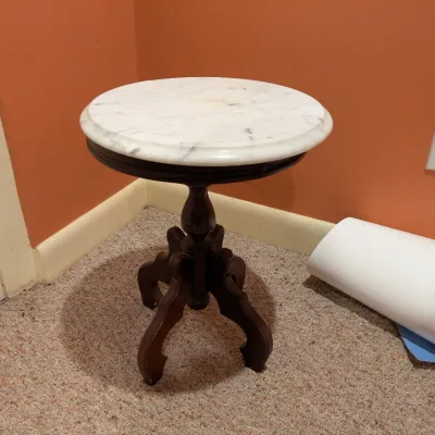 Sale Photo Thumbnail #73: Marble Top Side Table