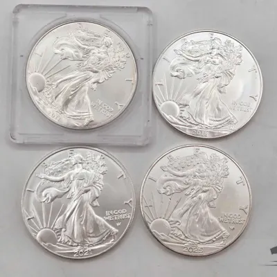 Sale Photo Thumbnail #102: 2138 4 2011 2025 american silver eagle dollars