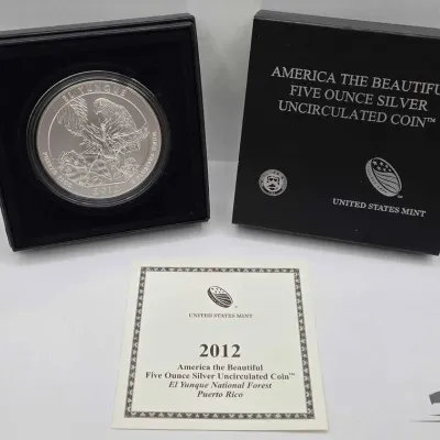 Sale Photo Thumbnail #57: 2056 2012 el yunque national forest 5 oz silver quarter