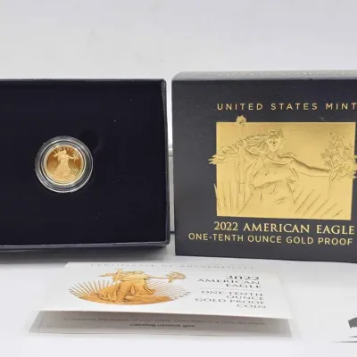 Sale Photo Thumbnail #10: 1910 2022 american eagle 110oz gold proof coin