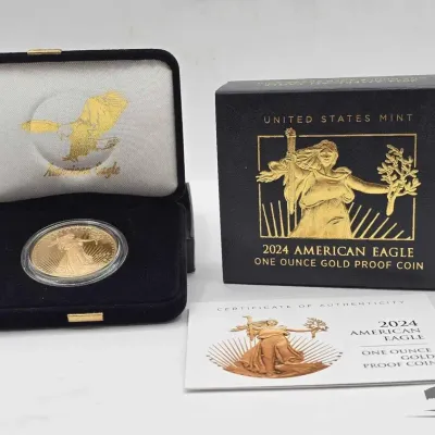 Sale Photo Thumbnail #26: 1934 2024 american eagle 1oz gold proof coin
