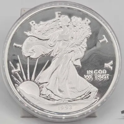Sale Photo Thumbnail #27: 2000 1993 walking liberty half pound round
