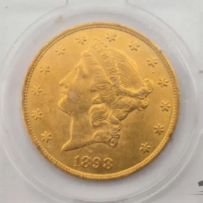 Sale Photo Thumbnail #6: 1905 1898 liberty head double eagle 20 gold coin