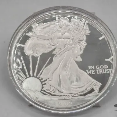 Sale Photo Thumbnail #29: 2004 2002 walking liberty 5oz round