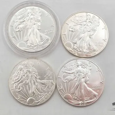 Sale Photo Thumbnail #97: 2132 4 2013 2024 american silver eagle dollars