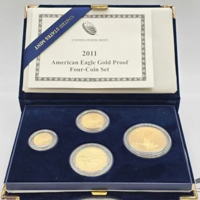 Sale Photo Thumbnail #16: 1918 2011 american eagle gold proof four coin set