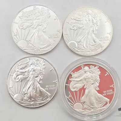 Sale Photo Thumbnail #103: 2140 4 2011 2025 american silver eagle dollars