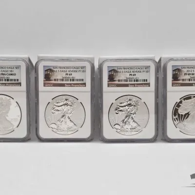 Sale Photo Thumbnail #116: 2184 4 2012 american silver eagle dollars