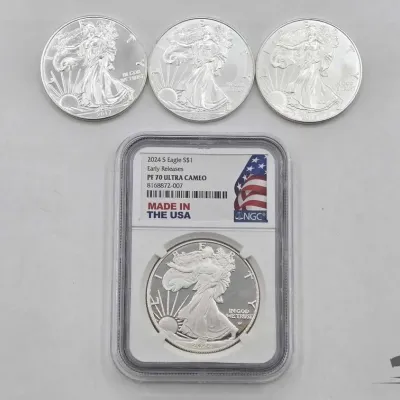 Sale Photo Thumbnail #83: 2106 4 2013 2024 american silver eagle dollars