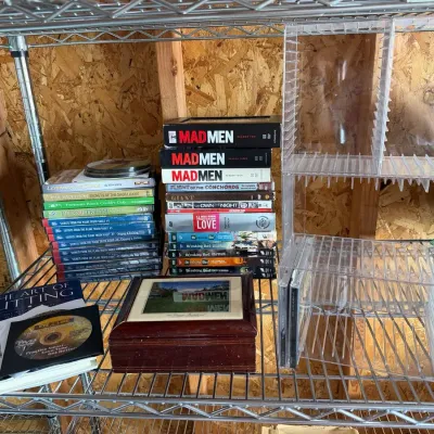 DVD & Media Lot - Mad Men, Breaking Bad, Golf Instructional Videos, Acrylic CD Racks & Box