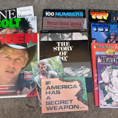 Vintage LGBTQ+ Gay Interest Magazine & Adult Ephemera Lot