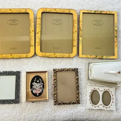 Vintage Decorative Frames And China