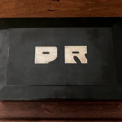 Vintage "Couroc of Monterey"Gump’s Black Lacquer Box with initials “P.R.”