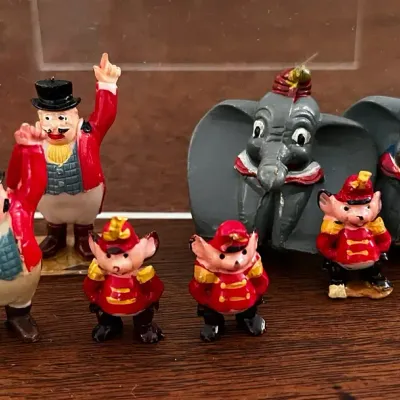 Vintage Marx Disneykins figures from the 1960s