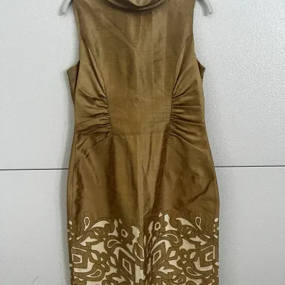 Kay Unger Raw Silk Cocktail Dress Size 10