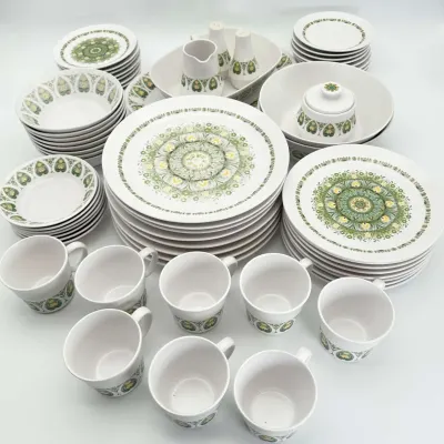 Vintage Noritake Progression China Palos Verde 9020 Dinnerware Set Floral Japan