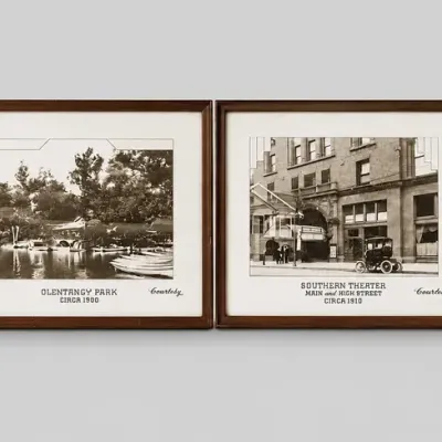 Columbus Ohio Historical Society Framed Prints Southern Theater Union Station Set of 4