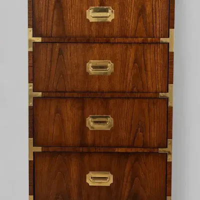 Dixie Campaigner Vintage Mid Century 6 Drawer Campaign Dresser
