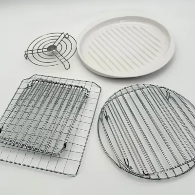 Rival Stainless Steel Trivet and Microwave Baking Rack Grill Pan Set