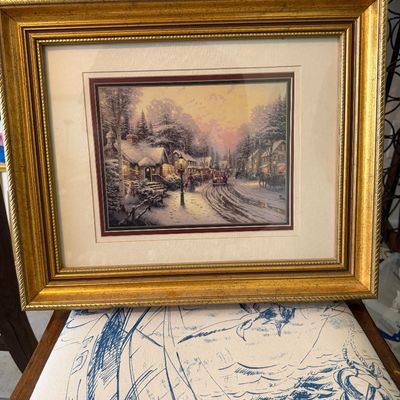 Sale Photo Thumbnail #168: Thomas Kinkade - Christmas Scene