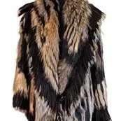 Sale Photo Thumbnail #136: Women's Fur Wrap Jacket - Rizal Patchwork Collar