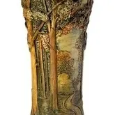 Sale Photo Thumbnail #148: Vintage Forest Ware Art Pottery Vase by Weller
