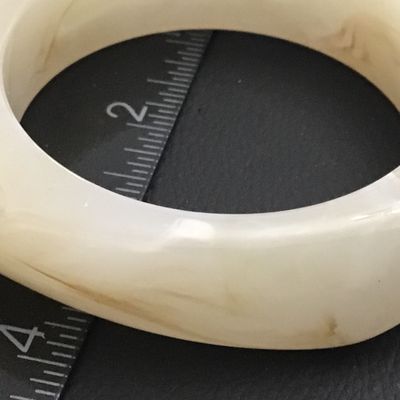 Beige And Brown Swirl Bangle